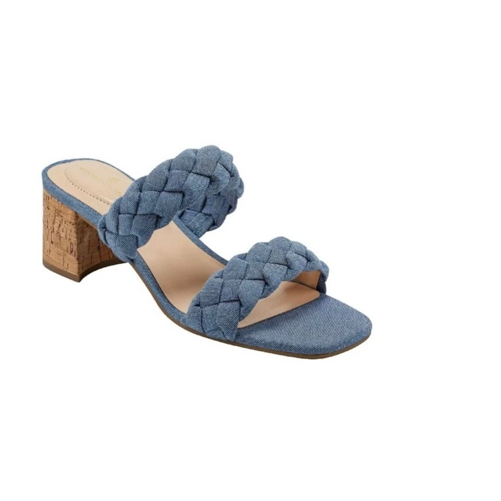 Bandolino Kewly Denim Braided Slide Sandal